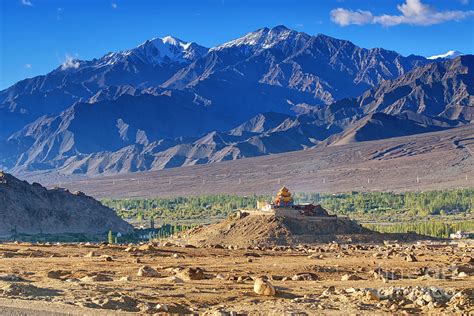 Aerial view of Leh City Landscape of Ladakh Jammu and Kashmir India Photograph by Rudra Narayan ...