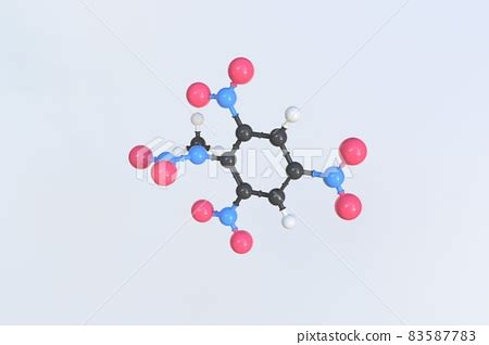 Tetryl molecule made with balls, scientific... - Stock Illustration [83587783] - PIXTA