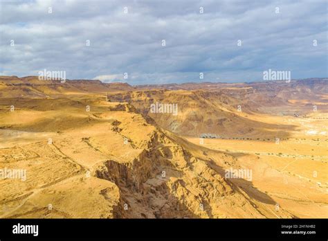 Aerial view masada national park, Judea, Israel Stock Photo - Alamy