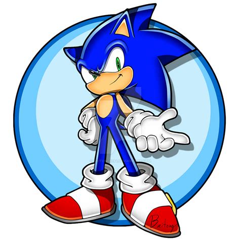 Sonic [Sonic Channel Style] by Baitong9194 on DeviantArt