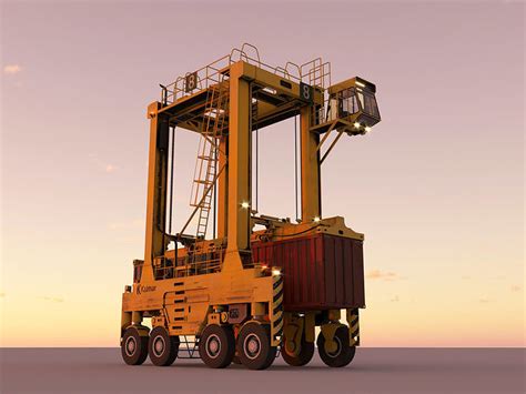 Straddle Carrier 3D model | CGTrader