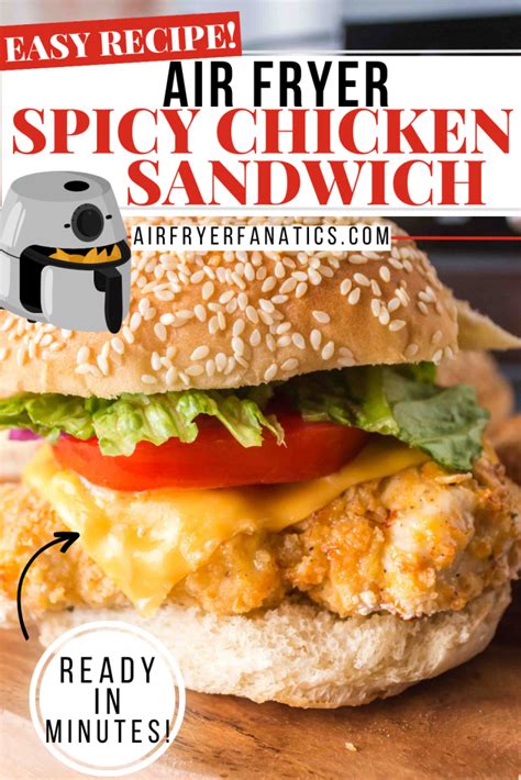 Air Fryer Spicy Chicken Sandwich - Air Fryer Fanatics