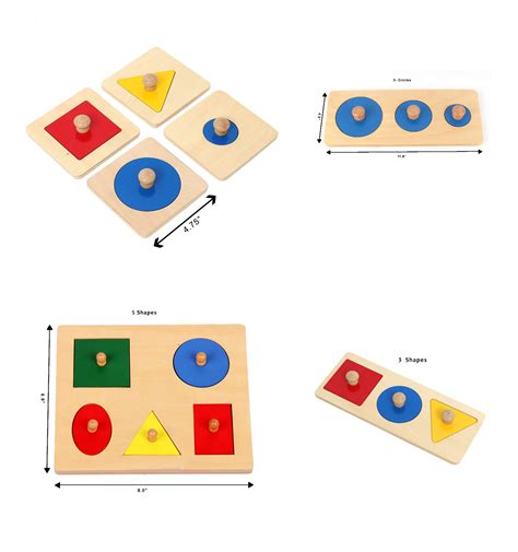 Montessori Geometric Shape Puzzles | Basic Shapes for Toddlers ...