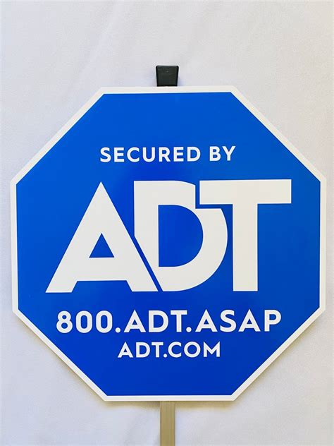 New ADT Security Yard Sign 28 Aluminum Post Home | Etsy