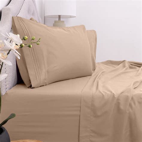 1800 Thread Count 5 Piece Deep Pocket Split King Bed Sheet Set ...