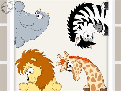 Wall decal Madagascar Lion zebra hippo giraffe Home Décor Home & Living jan-takayama.com