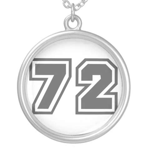 Number 72 custom jewelry | Zazzle