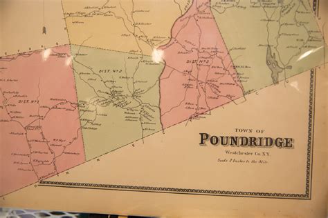 Antique Map of Pound Ridge NY :: Old New House Wall Art :: 4316