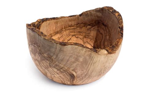 Rustic Olive Wood Bowl - Craster