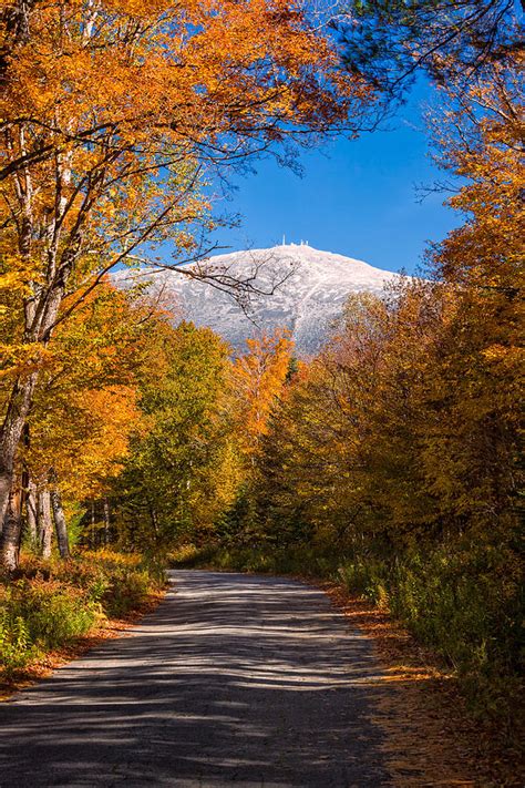 First Snow And Fall Foliage Mount Washington Photograph by Jeff Sinon