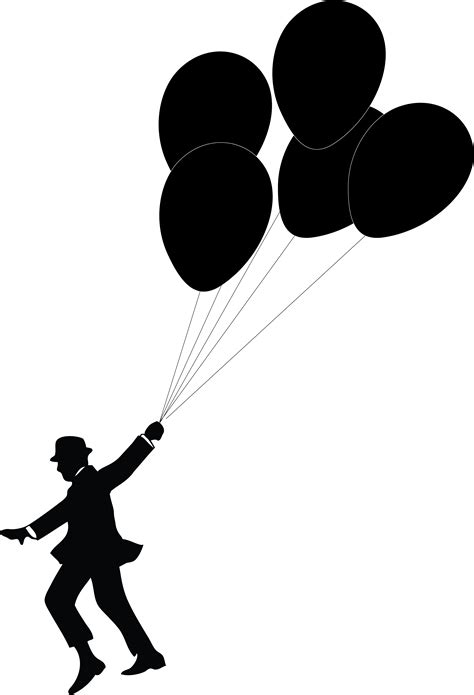 Birthday Balloon Silhouette - ClipArt Best