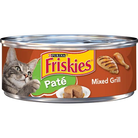 Friskies Pate Wet Cat Food, Pate Mixed Grill, 5.5 oz. Can - Walmart.com ...