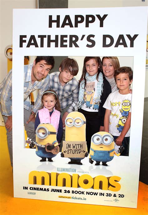 Dad day out! Famous faces celebrate Father's Day at premiere of Minions ...