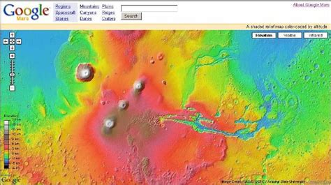 Mars Map on Google - Tech Journey