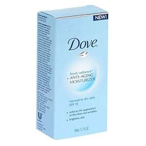 Amazon.com : Dove Fresh Radiance Anti-Aging Moisturizer, SPF 15, Normal ...