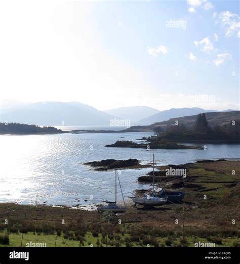 Scotland: view of Sound of Sleat from Skye Stock Photo - Alamy