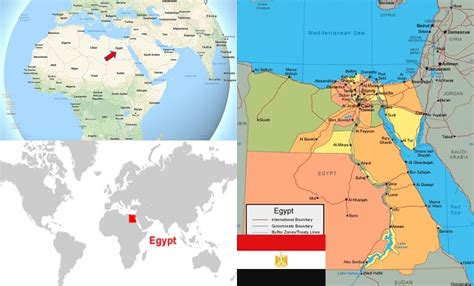 Peta Negara Mesir Lengkap Dengan Kota Dan Batas Wilayah Tata Ruang - Riset