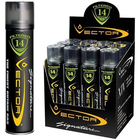 Vector 14x Filtered Premium Refined Fuel Butane Gas Refill (320mL) by ...