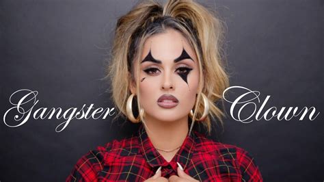 Gangster Clown Halloween Makeup Tutorial - YouTube