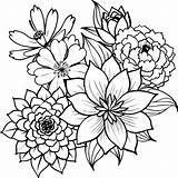Flower Coloring Page  Premium AI Generated vector sketch template