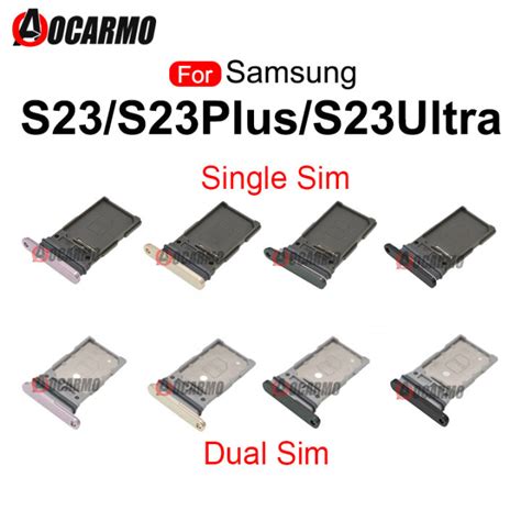 For Samsung Galaxy S23 Ultra S23+ Plus Sim Tray Single And Dual SIM ...