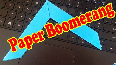 How To Make Boomerang That Comes Back Easy | Paper Boomerang | Paper crafts for kids, Basic ...