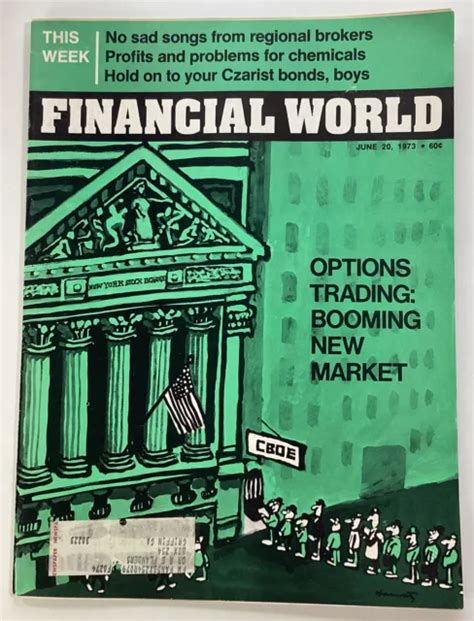 FINANCIAL WORLD MAGAZINE Vtg 1973 Rare Ads Options Chicago Marks Textron Searle $29.13 - PicClick