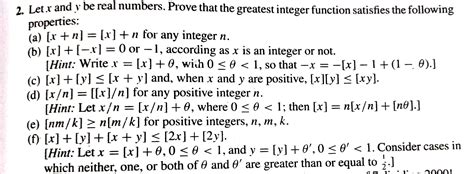 Solved 2. Let x and y be real numbers. Prove that the | Chegg.com