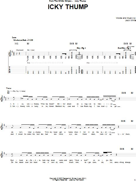 Icky Thump - Guitar TAB | zZounds