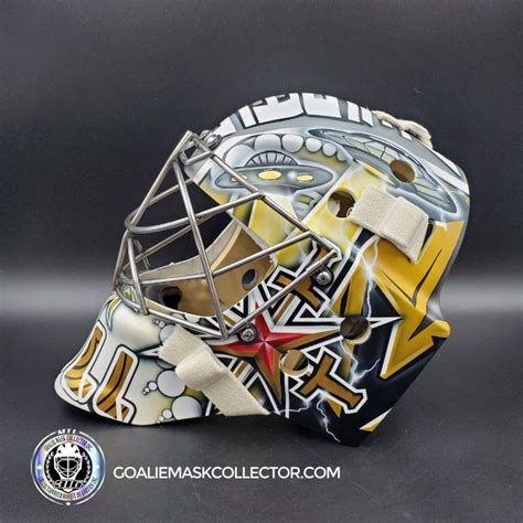 Adin Hill Goalie Mask Unsigned V3 2023 Las Vegas Tribute – Goalie Mask ...