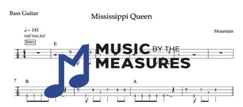 Mississippi Queen - Bass Guitar - Music by the Measures