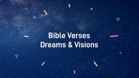 Bible Verses | Dreams and Visions - WorldTamilchristians-The ...