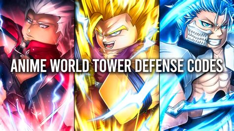 All New Free Puzzles Codes In Anime World Tower Defense Codes Anime