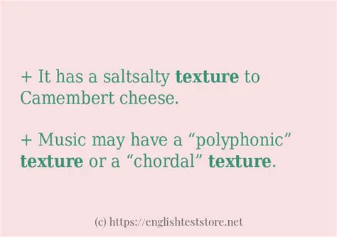 Use the word "texture" - EnglishTestStore Blog