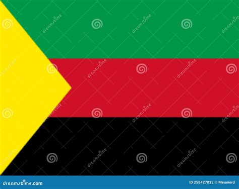 Glossy Glass Flag of Azawad Mali Stock Illustration - Illustration of ...