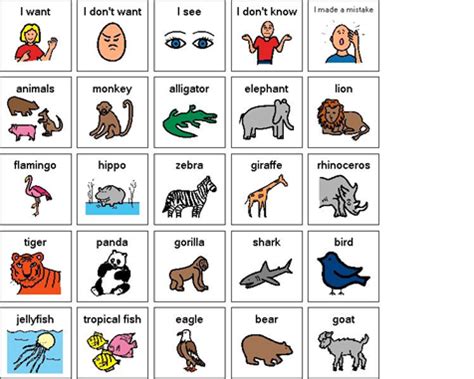 Zoo animals - images - Boardmaker Share Pecs Pictures, Pecs Communication, Communication ...