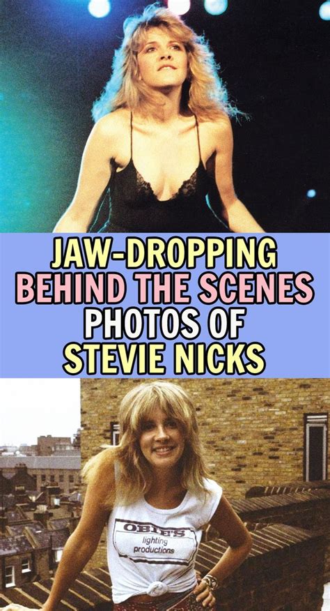 Jaw-Dropping Behind The Scenes Photos Of Stevie Nicks in 2023 | Stevie ...