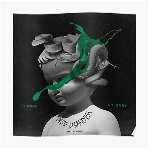 Drip Harder Music Album cover Canvas Poster Unframe Lil Baby & Gunna ...