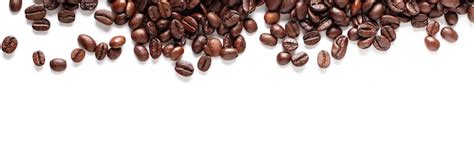 Premium Photo | Coffee beans banner background.