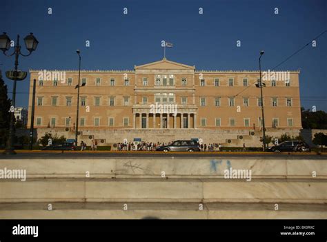 The Parliament Building Athens Greece Stock Photo - Alamy