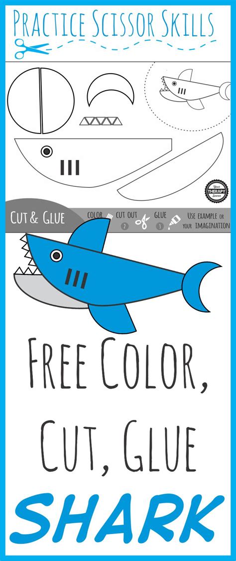 Cut Color Glue Activities Kids