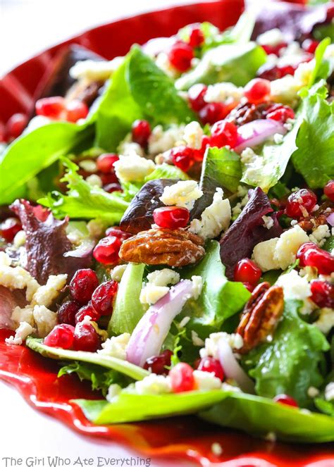 Pomegranate Feta Salad (+VIDEO) - The Girl Who Ate Everything | Recipe ...