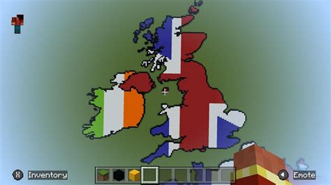 I’m making a flag map in Minecraft! Done with the British Isles, France ...