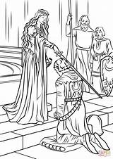 Medieval People Coloring Pages At GetDrawings  Free Download sketch template
