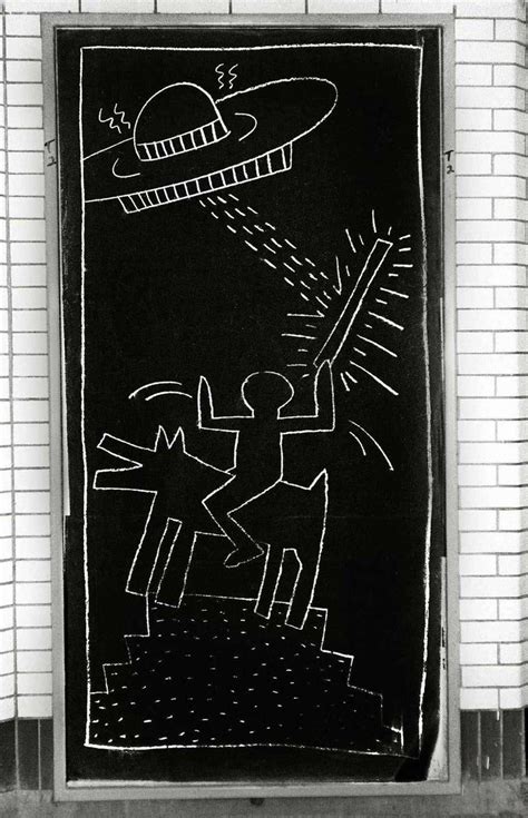 Fernando Natalici - Keith Haring Subway Art photo c.1981 (Keith Haring ...