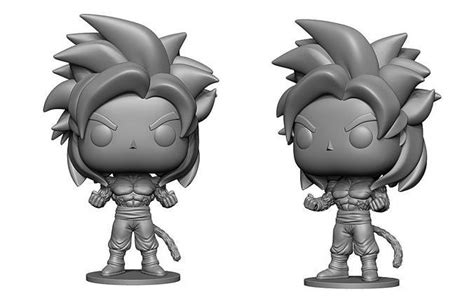 Super Sayan 4 Goku Custom Funko Pop 3D model 3D printable | CGTrader