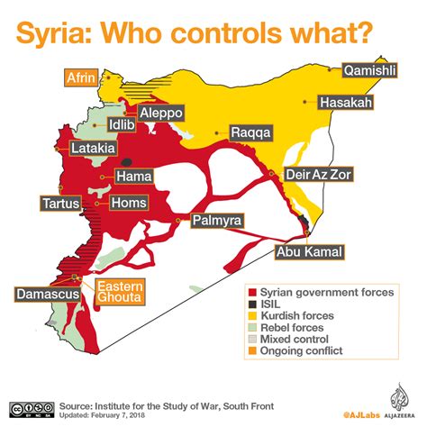 Syrian civil war map: Who controls what? | ISIS | Al Jazeera