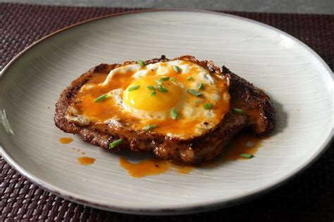 "Minute" Steak and Egg with Red Hot Butter Sauce Recipe