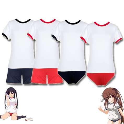 Japanese School Girl Sportwear Bloomers Cosplay Costumes JK Uniform Gym ...