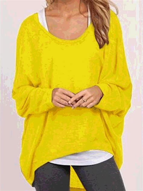 Crew Neck Polyester Asymmetric Casual T-Shirt | Fashion, Men's casual fashion tips, Women pullover